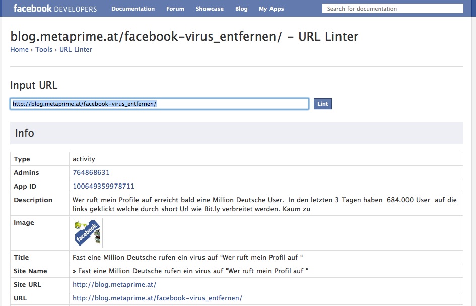 Facebook Linter